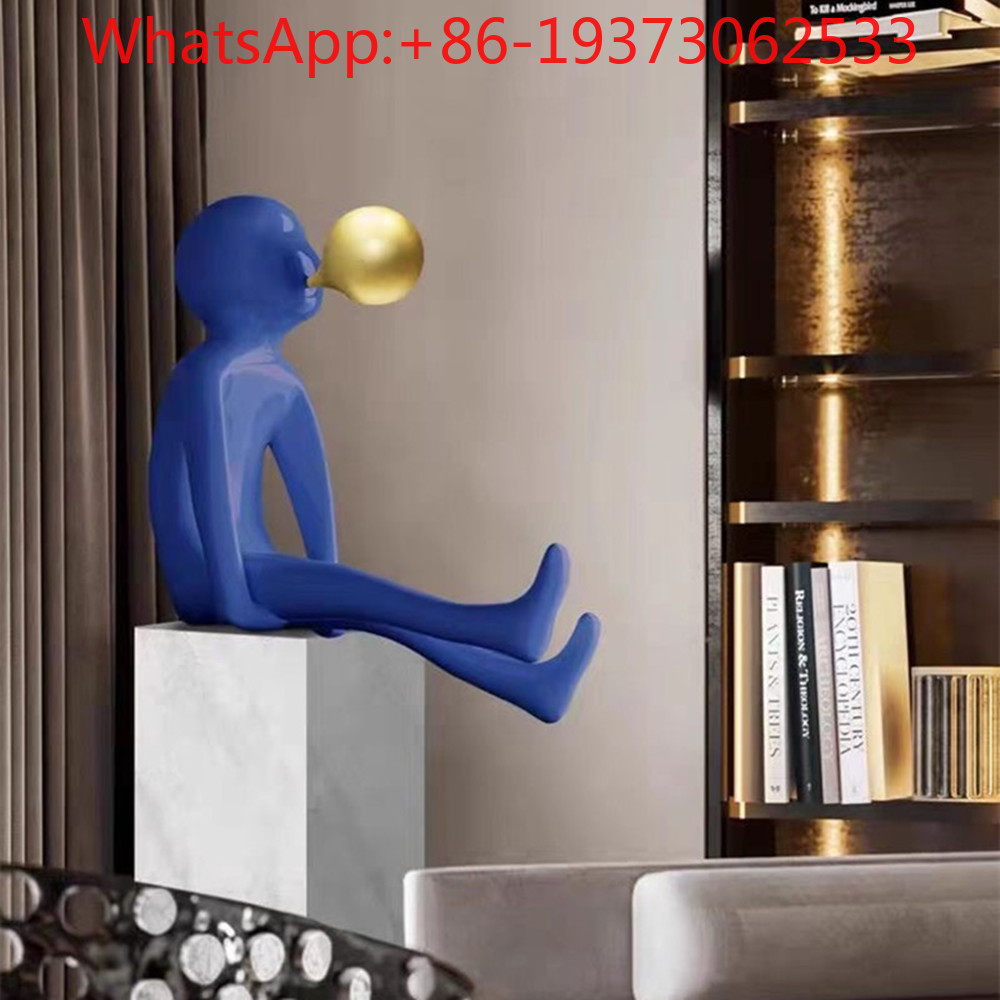 Lighting Decor - Entrance Figure Blowing Bubble Sculpture Cartoon