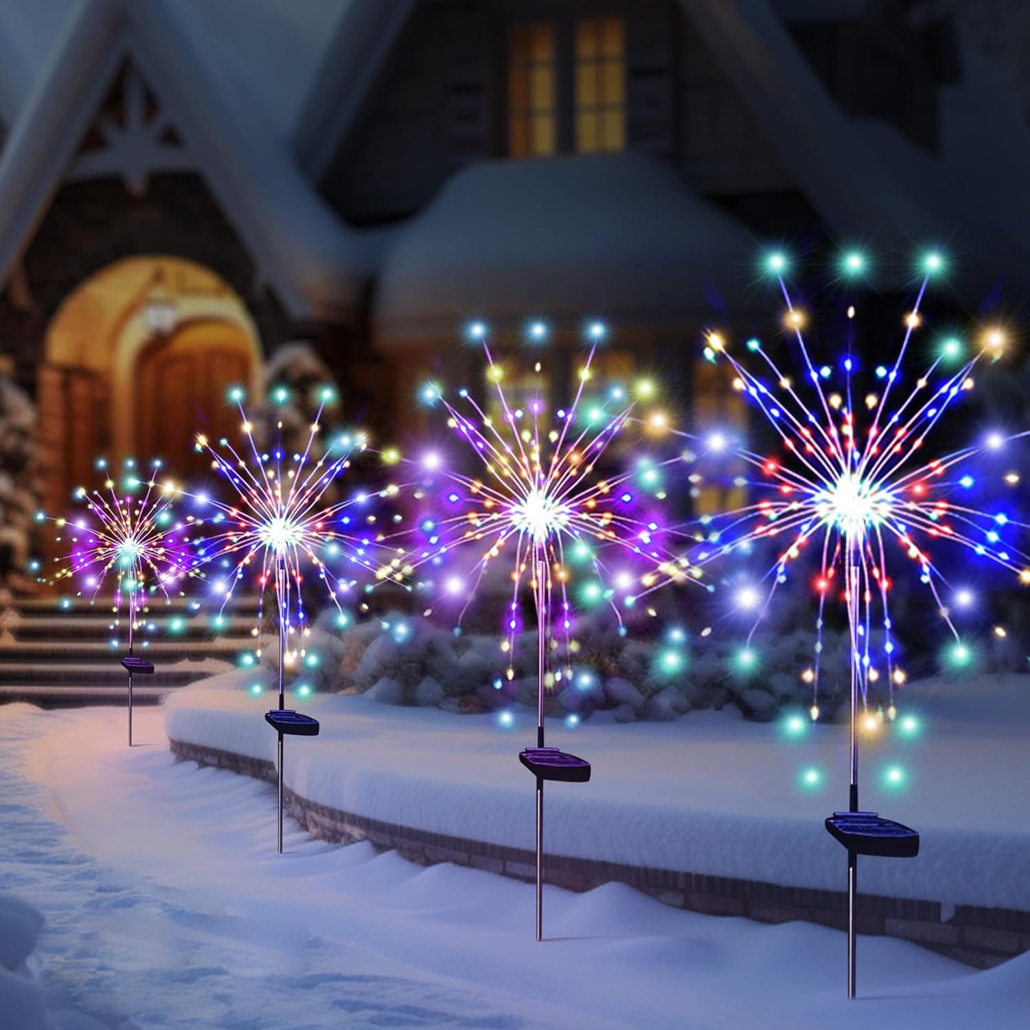Outdoor Lighting Wedding Decor - Solar LED Firework Fairy Lights Outdoor