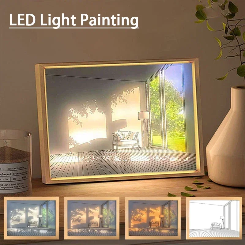 Lighting Room Decor Photo - Decorative LED Light Painting USB Plug
