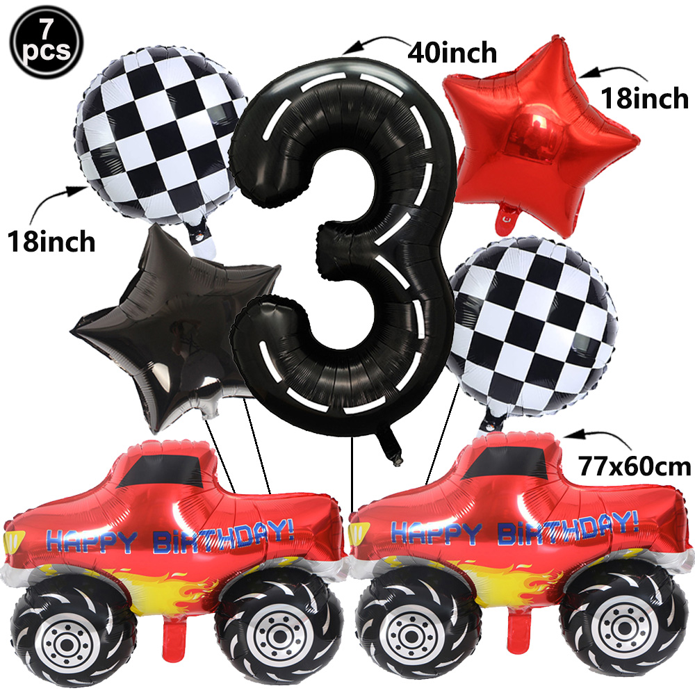 1set Monster Truck Balloons 40 - Lighting Mcqueen Birthday Decor review and price