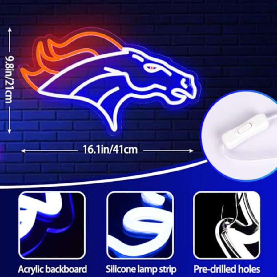 Football Neon Sign for Wall De - Garage Lighting Decor review and price