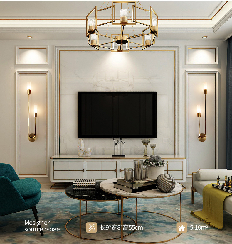 Retro Background Living Room A - Lighting Decor review and price