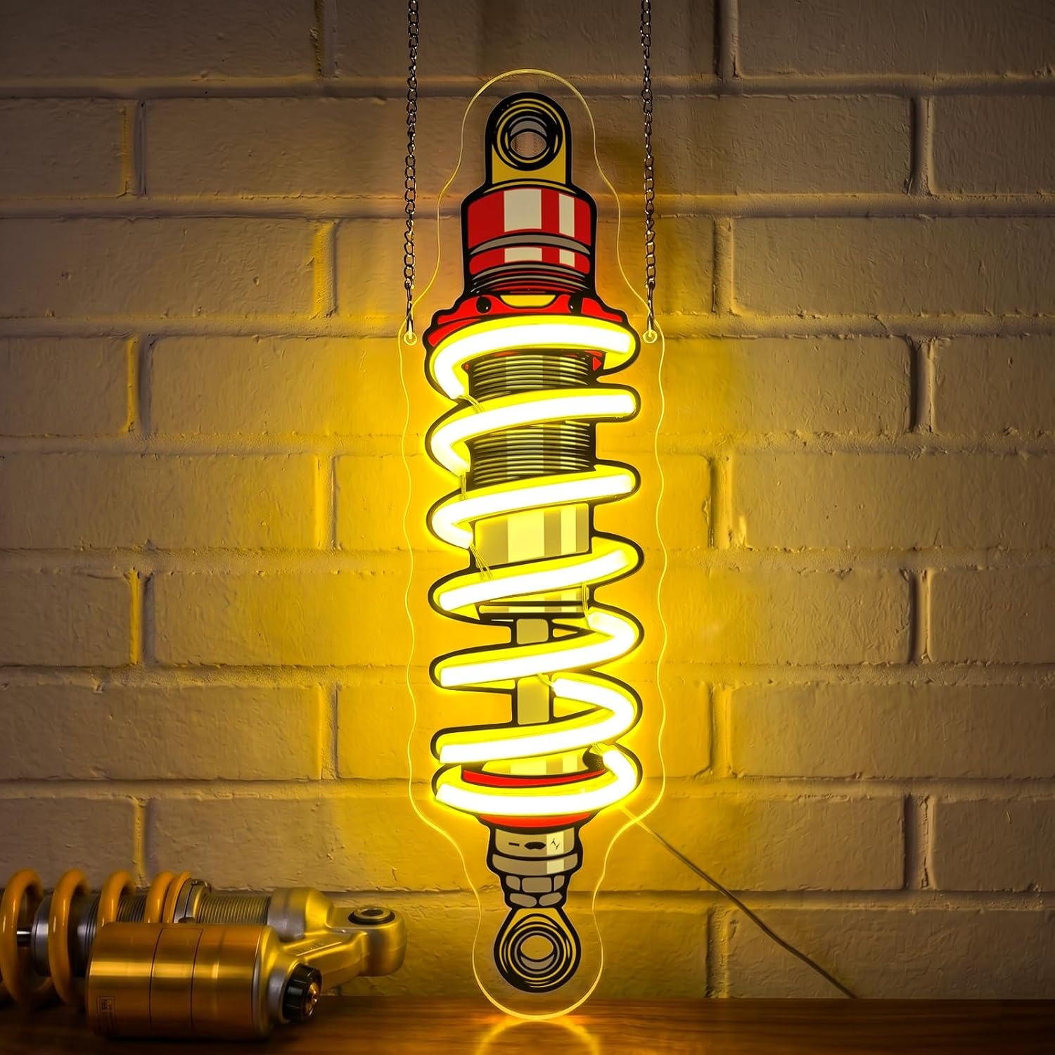 Shock Absorber LED Neon Light  - Garage Lighting Decor review and price