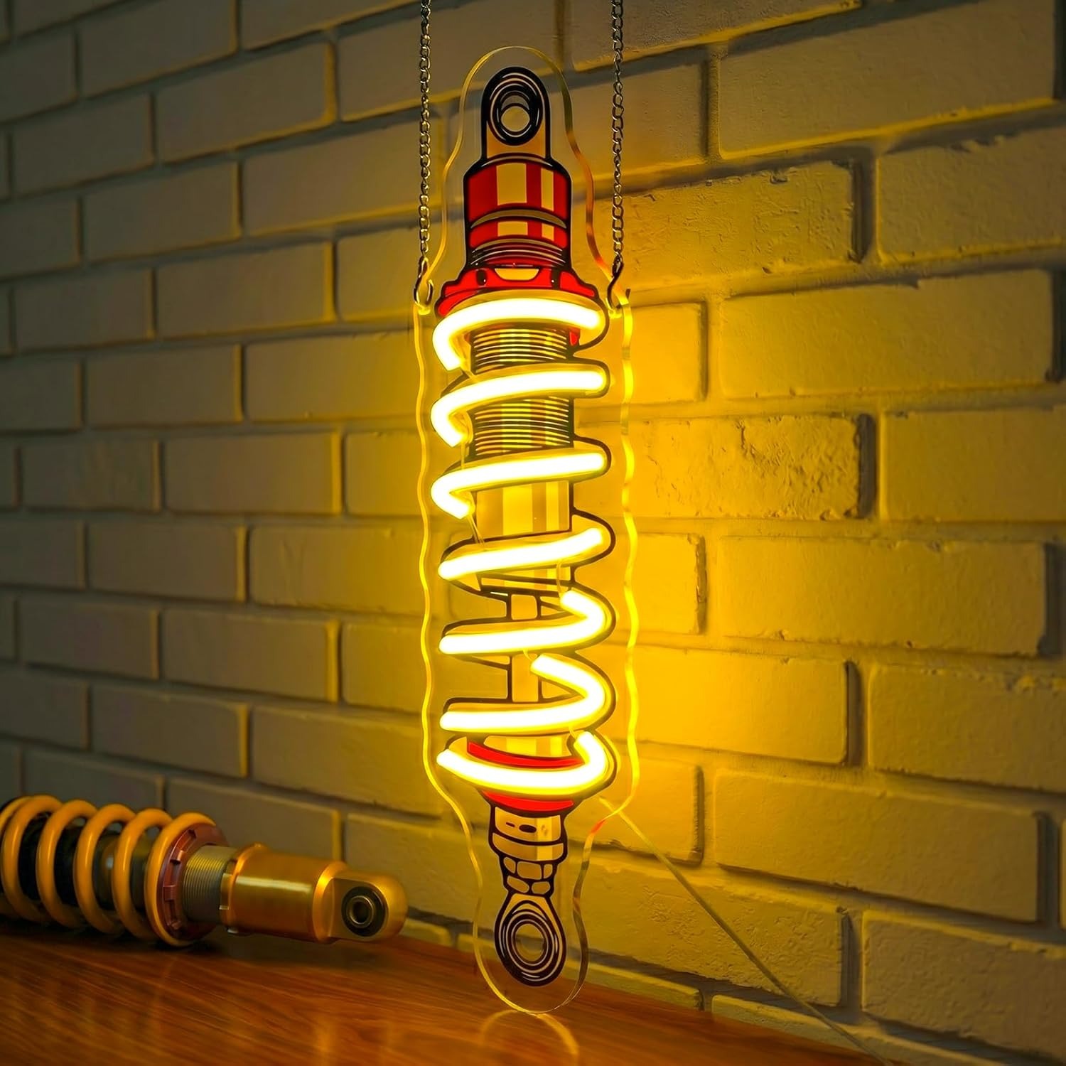 Shock Absorber LED Neon Light  - Garage Lighting Decor review and price