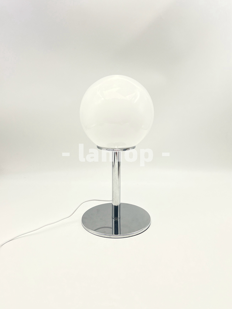 Milky White Solid Globe Chrome - Lighting Decor review and price