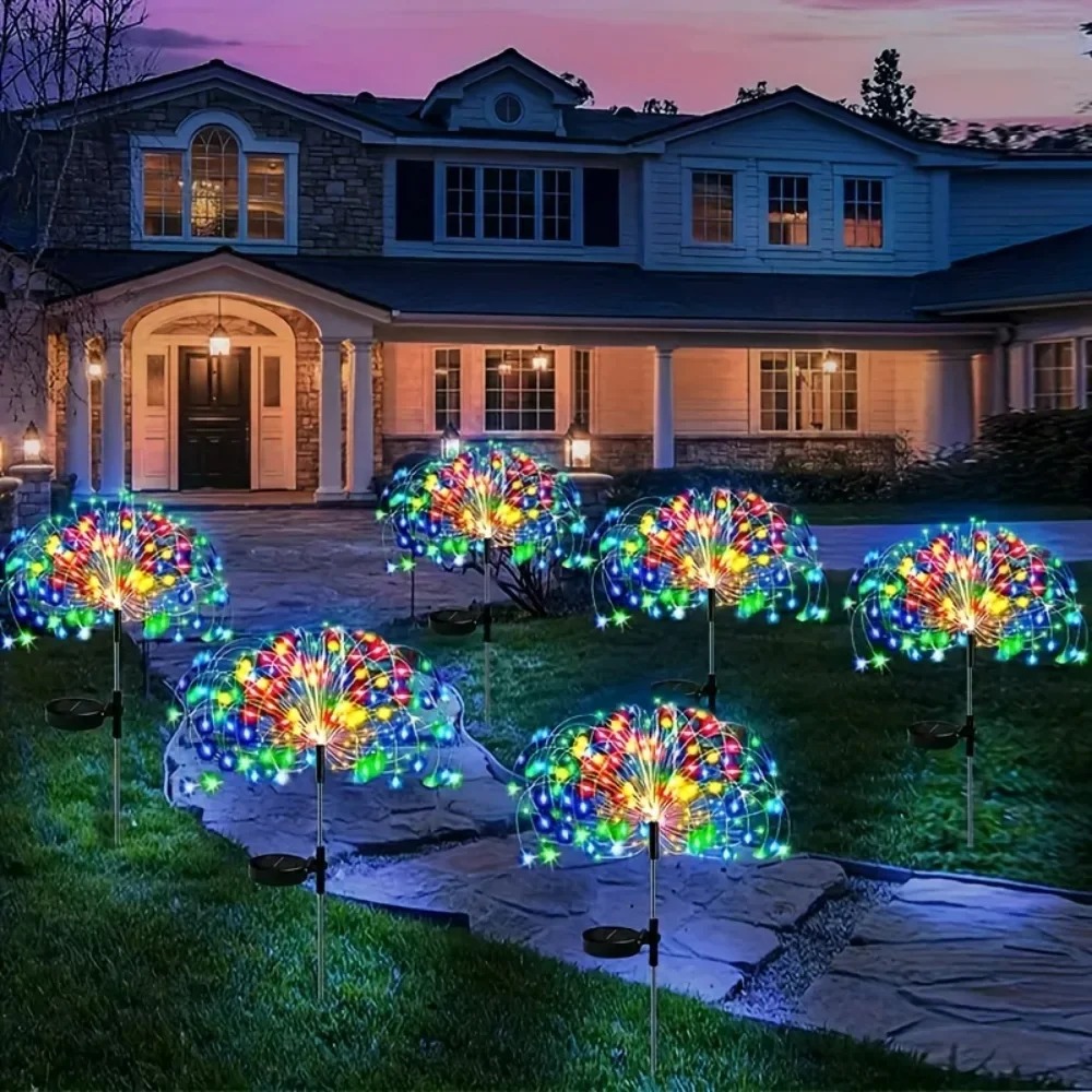 Solar LED Firework Fairy Light - Outdoor Lighting Wedding Decor review and price