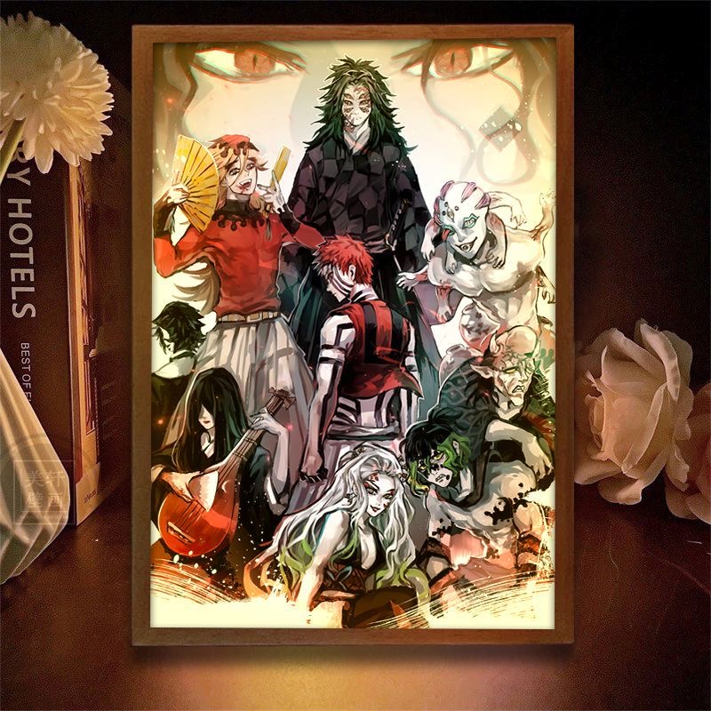 Demon Slayer Action Figures Li - Lighting Room Decor Photo review and price