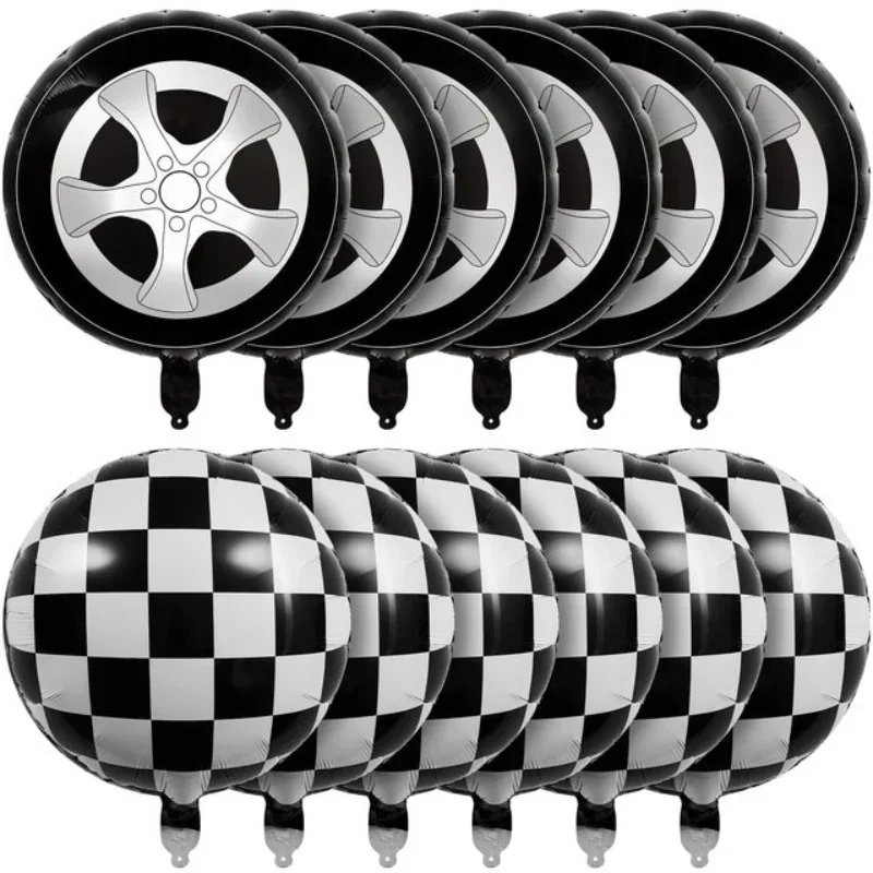 12pcs /set 18 inch Racing Tire - Lighting Mcqueen Birthday Decor review and price