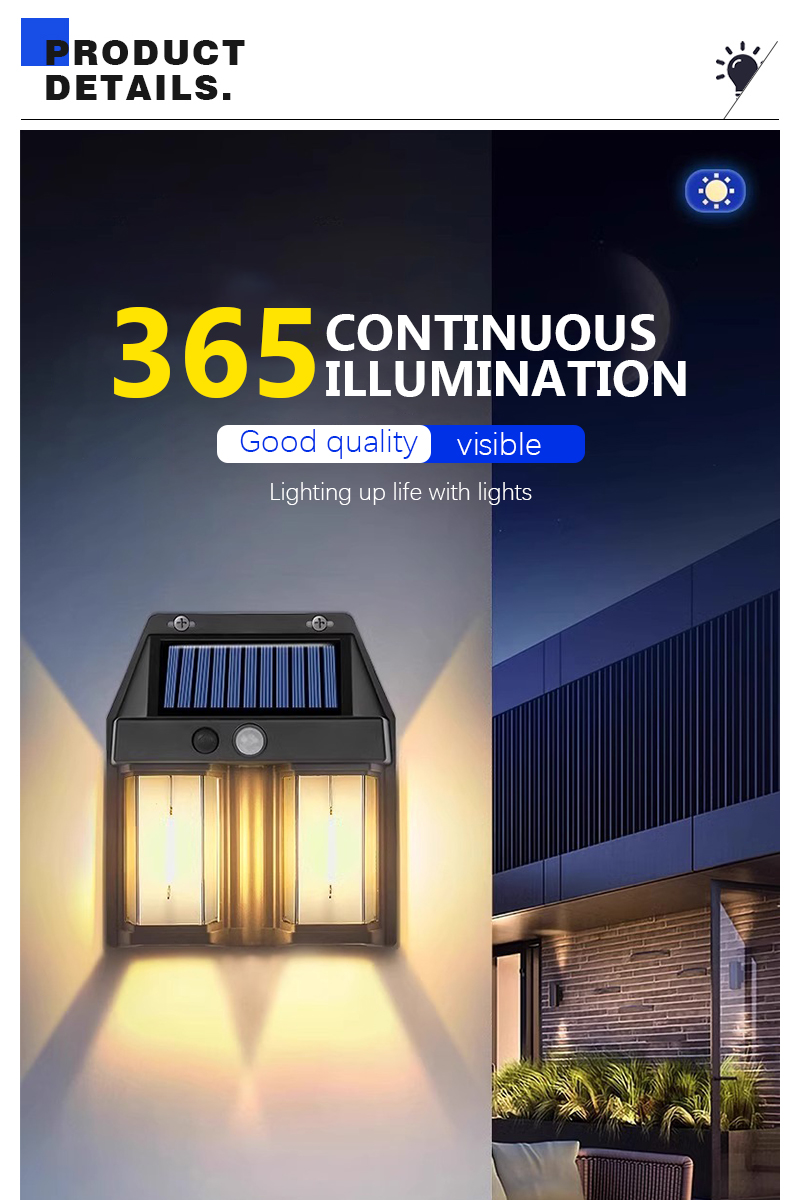 Solar Tungsten LED Wall Lamp O - Garage Lighting Decor review and price