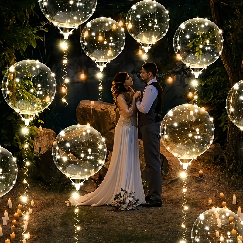 20pcs Set Bobo Balloons with L - Outdoor Lighting Wedding Decor review and price