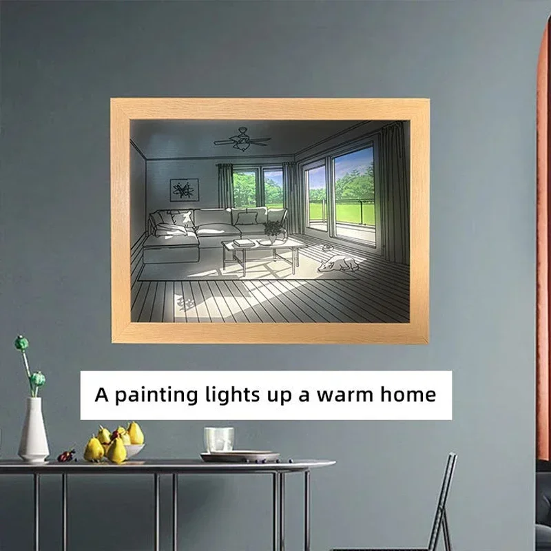Decorative LED Light Painting  - Lighting Room Decor Photo review and price