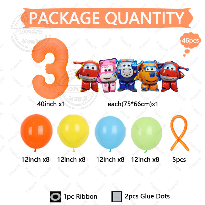 46pcs New Super Wings Aluminum - Lighting Mcqueen Birthday Decor review and price