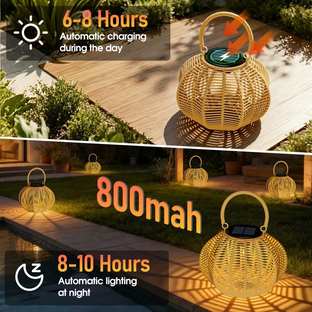 Rattan Solar Ambient Light For - Outdoor Lighting Wedding Decor review and price