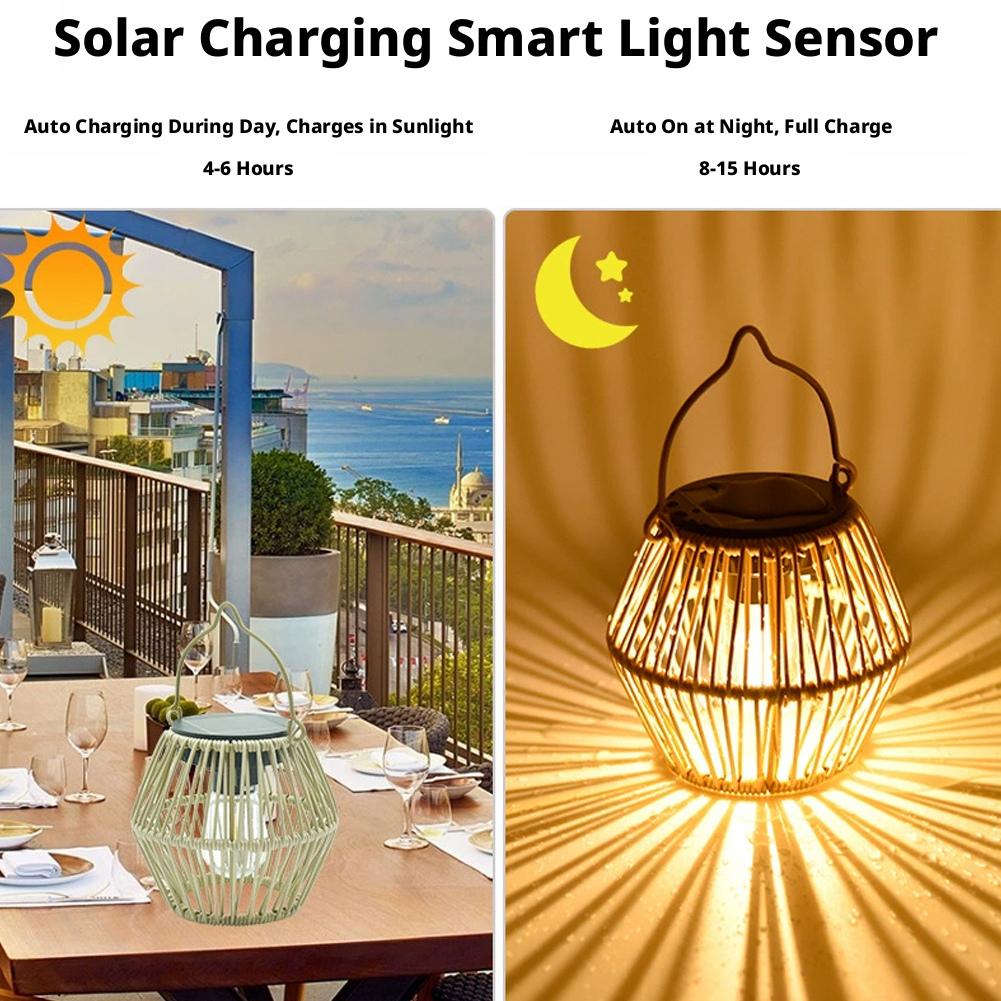 IP65 Waterproof Solar Rattan L - Decor Lighting Lamps review and price