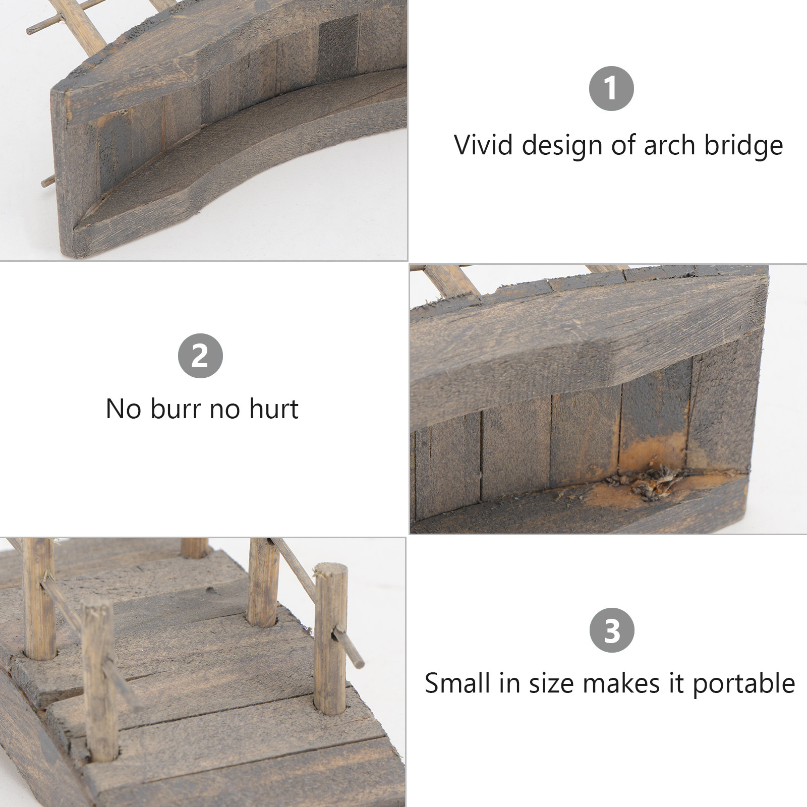1Pcs Mini Wooden Arch Bridge L - Lighting Decor Woodbridge review and price