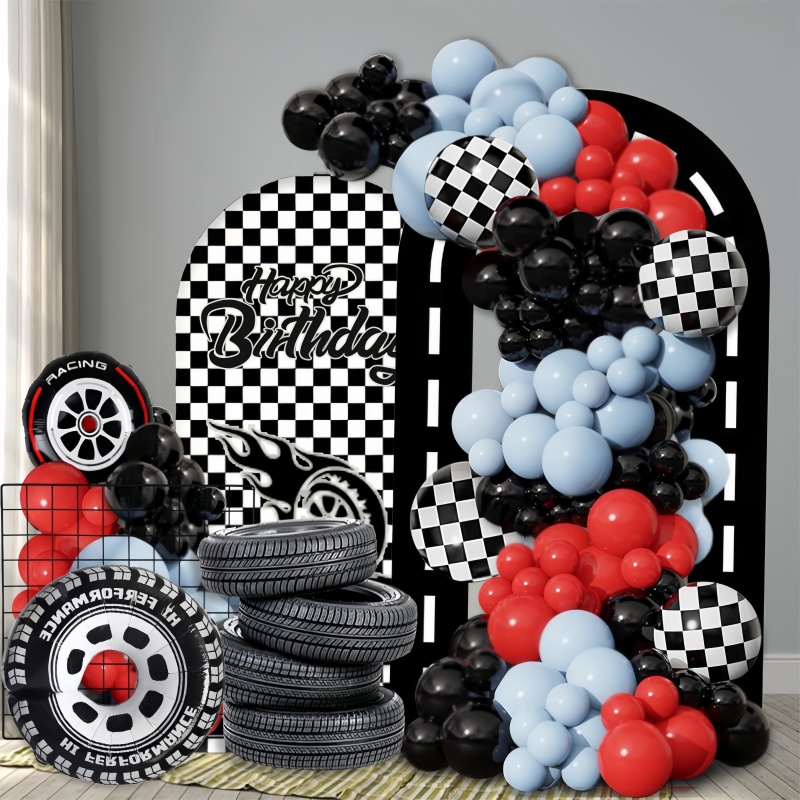 115-Piece Racing-Themed Birthd - Lighting Mcqueen Birthday Decor review and price