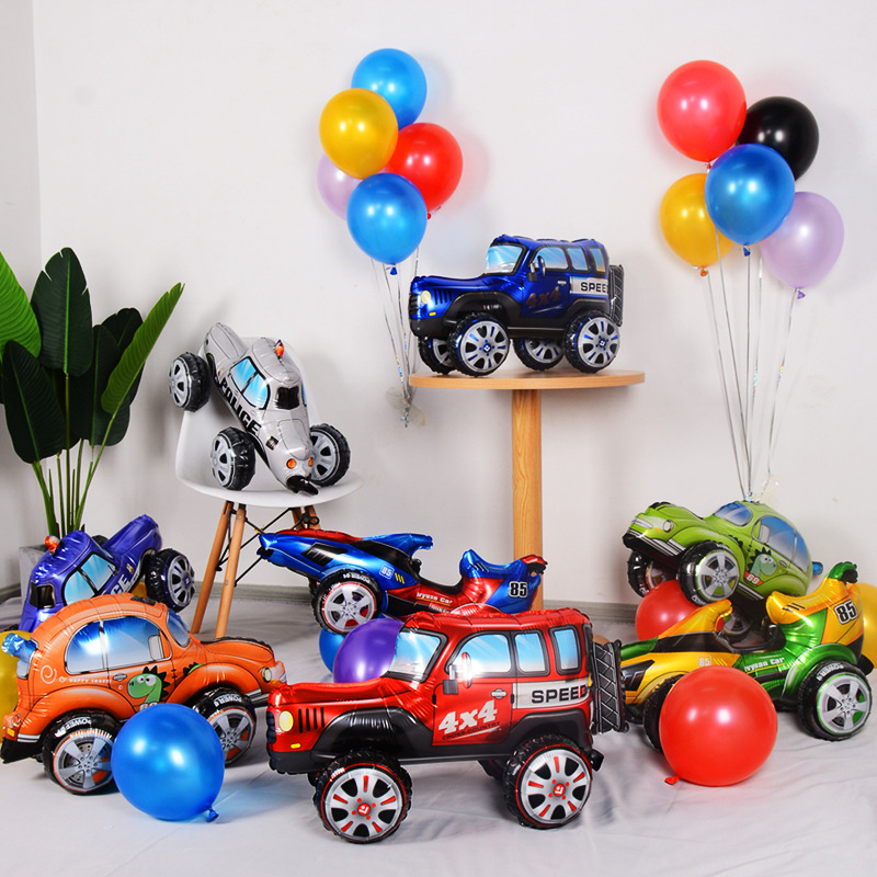 3D Stereo Cartoon Assembled Ca - Lighting Mcqueen Birthday Decor review and price